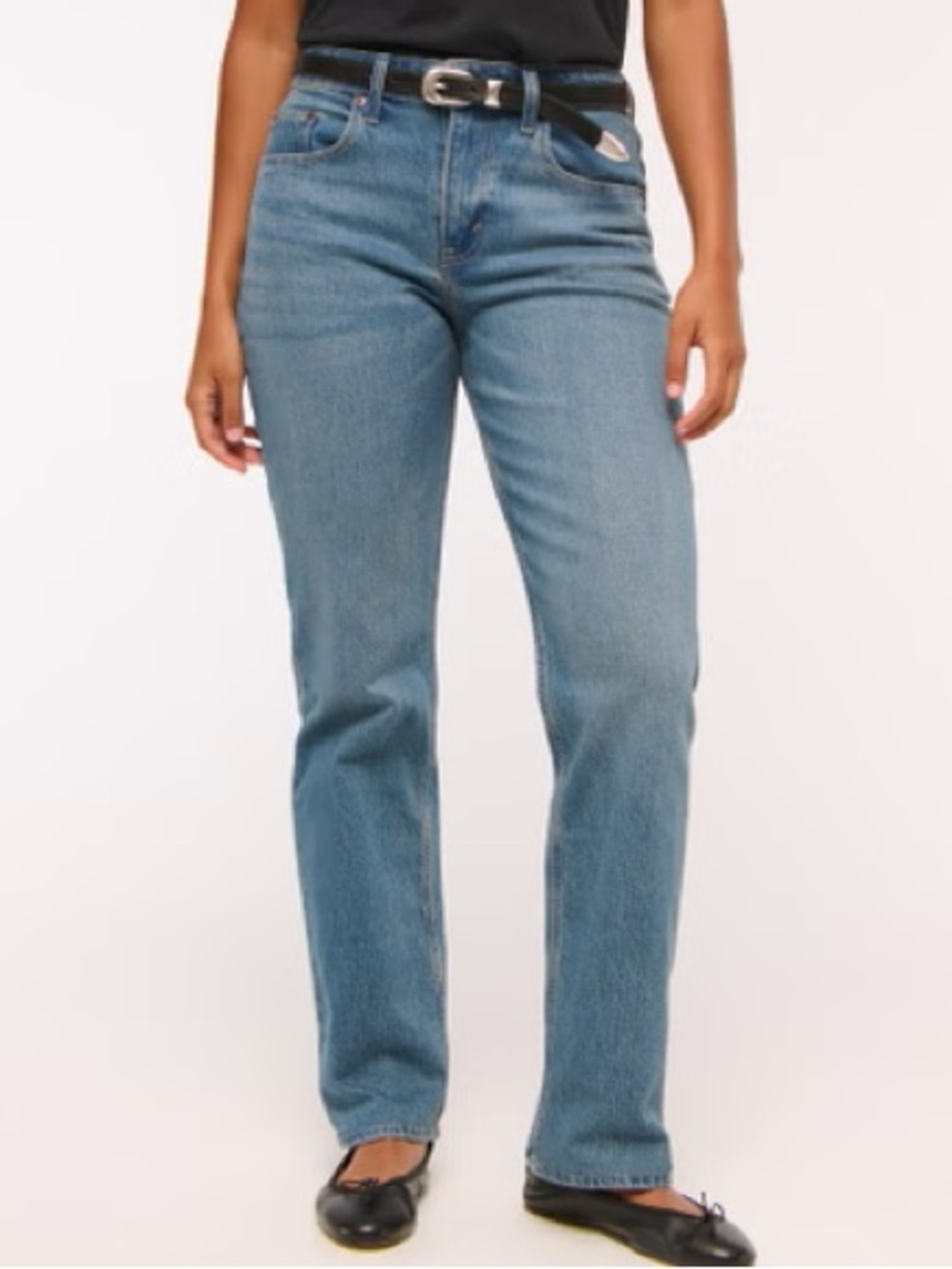 Abercrombie & fitch 90s straight mid rise curve love